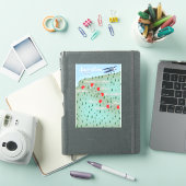 フランス セーヌ川 ヴィンテージ地図 シール (iPadカバー)
