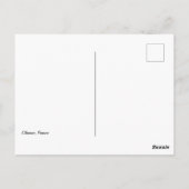 フランス，チャナズ ポストカード (裏面)