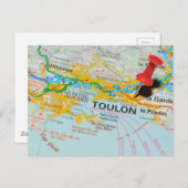 フランス，ツーロン ポストカード (正面/裏面)