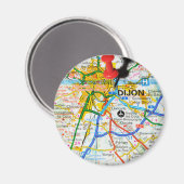 フランス，ディジョン マグネット (正面/裏面)