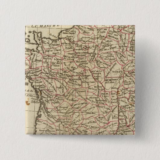 フランス、デパルテメン 缶バッジ (正面)