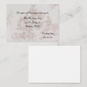 フランス トワール 結婚式 封入カード エンクロージャーカード (正面/裏面)