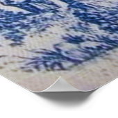 フランス トワ・ド・ジュイ ブルー＆ホワイト ブライダルシャワー ポスター (角)