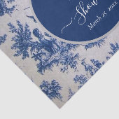 フランス トワ・ド・ジュイ ブルー＆ホワイト ブライダルシャワー 薄葉紙 (詳細)