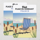 フランス ドナン海岸 招待状 (正面/裏面)