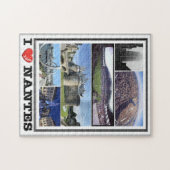 フランス – ナント – I Love - ジグソーパズル (横)