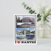 フランス – ナント – I Love - ポストカード (スタンド正面)