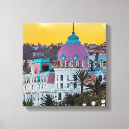 フランス ニースの有名な高級ホテル ホテル ネグレスコ キャンバスプリント