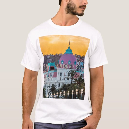 フランス ニースの有名な高級ホテル ホテル ネグレスコ Tシャツ (正面)