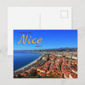 フランス ニースの風景 旅行のはがき ポストカード (正面/裏面)