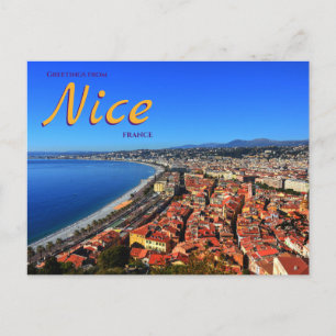フランス ニースの風景 旅行のはがき ポストカード