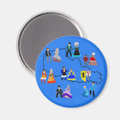 フランス，ノルド・パ・ド・カレー マグネット (正面/裏面)