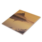 フランス、ノルマンディモンセントミシェル。朝の光 タイル (側面)