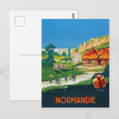 フランス ノルマンディーの夏 ポストカード (正面/裏面)