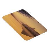 フランス、ノルマンディー・モンテ・ミシェル。モーニングライト マグネット (右側)