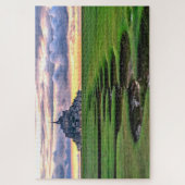 フランス，ノルマンディー，モン・サン・ミシェル ジグソーパズル (縦)