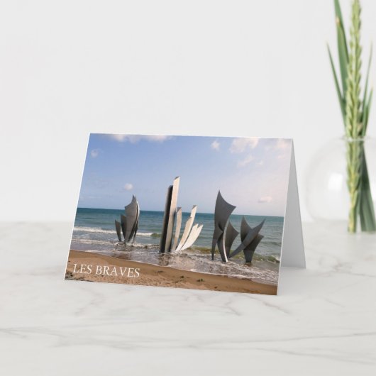 フランス ノルマンディー レ・ブラヴ記念碑 - カード (正面)