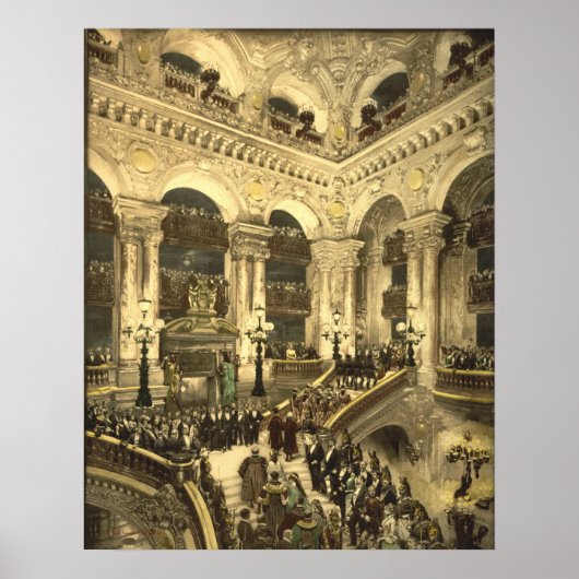 フランス・パリのオペラハウス開業 ポスター (正面)