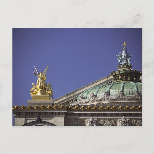フランス，パリのオペラ・デ・パリガルニエ ポストカード (正面)