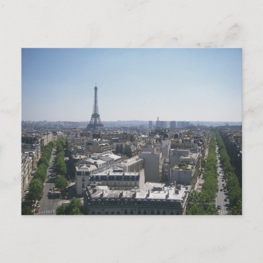フランス,パリのスカイライン ポストカード (正面)