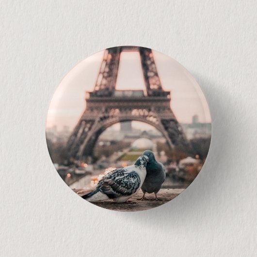 フランス,パリのボタン 缶バッジ (正面)