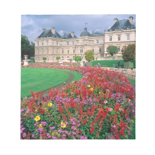 フランス・パリのルクセンブルク宮殿 ノートパッド (正面)