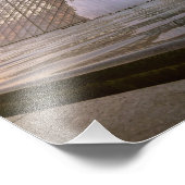 フランス・パリのルーヴル美術館の夕日 フォトプリント            (角)