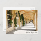 フランス，パリのヴォージュ広場 ポストカード (正面/裏面)