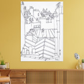 フランス，パリの屋上 キャンバスプリント (インサイチュ (リビング))