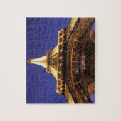 フランス,パリエッフェルタワー,夕べビュー ジグソーパズル (縦)