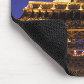 フランス，パリエッフェルタワー，夕べビュー マウスパッド (コーナー)