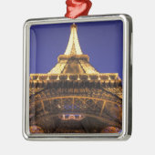 フランス,パリエッフェルタワー,夕べビュー メタルオーナメント (左)