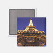 フランス、パリエッフェル塔、夜景 マグネット (正面/裏面)