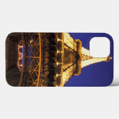 フランス、パリエッフェル塔、夜景 Case-Mate iPhoneケース (裏面 (横))