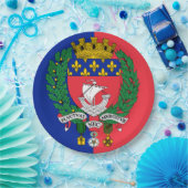 フランス，パリ国旗 ペーパープレート (パーティー)