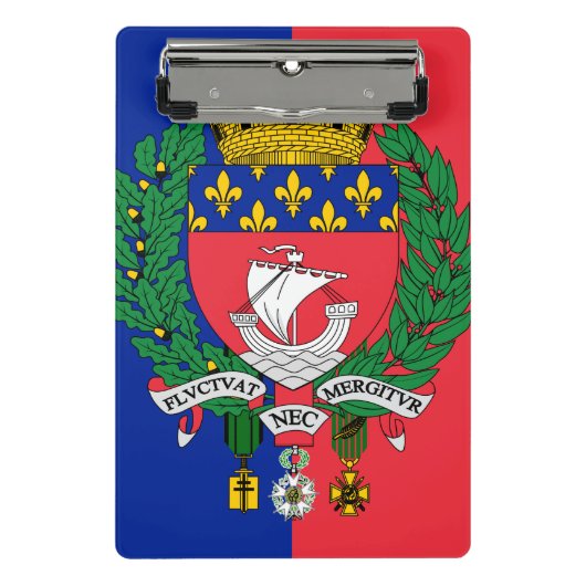 フランス，パリ国旗 ミニクリップボード (正面)