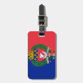 フランス，パリ国旗 ラゲッジタグ (正面縦)