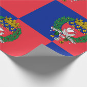 フランス，パリ国旗 ラッピングペーパー (角)