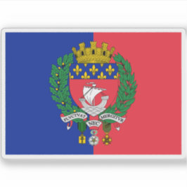 フランス，パリ州旗 シール