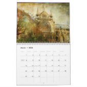 フランス，パリ暦 カレンダー (3月 2026)