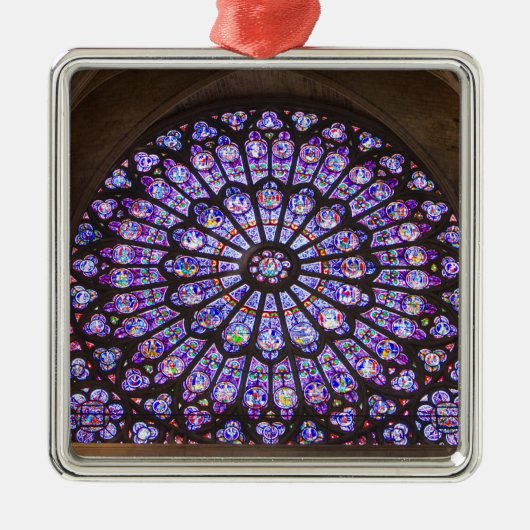 フランス、パリ。インテリア詳細ステンドグラス メタルオーナメント (正面)