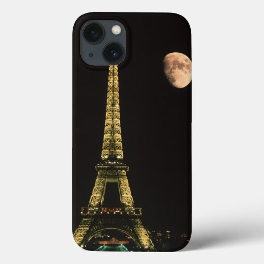 フランス、パリ。エッフェルタワーと夜 Case-Mate iPhoneケース (裏面)