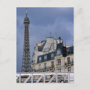 フランス、パリ、エッフェルタワーの地下鉄 ポストカード