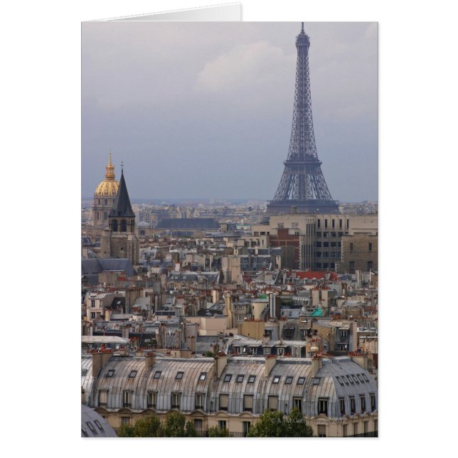 フランス、パリ、エッフェルタワーの街並み (正面)