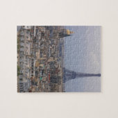 フランス、パリ、エッフェルタワーの街並み ジグソーパズル (横)