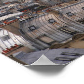 フランス、パリ、エッフェルタワーの街並み ポスター (角)