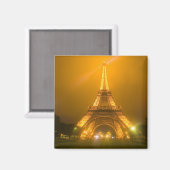 フランス、パリ。エッフェルタワーは3つイルミネーション マグネット (正面/裏面)