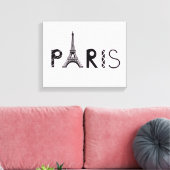 フランス，パリ |エッフェルタワー キャンバスプリント (インサイチュ (リビング))