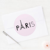 フランス，パリ |エッフェルタワー ラウンドシール (封筒)