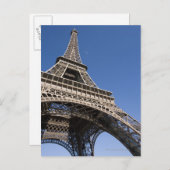 フランス、パリ、エッフェルタワー、ローアングルビュー ポストカード (正面/裏面)